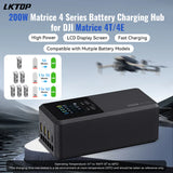 LKTOP 200W Smart Three-Way Charger for DJI M4T/4E