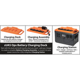 Battery Charging Dock for DJI Matrice 4T / 4E & LKTOP 200W Charger – Freestanding or Mounts to DJI Power 1000 & 2000 (Dock Only or Dock + OEM LKTOP Charger)